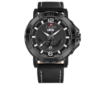 Часовник Naviforce NVY, Кожена каишка, Водоустойчив