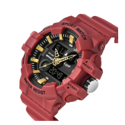Часовник Sanda Red Sport G-watch, Водоустойчив, Червен