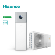 Hisense термопомпа Hi-Therma Integra R32 – външно и вътрешно тяло за отопление и охлаждане.
